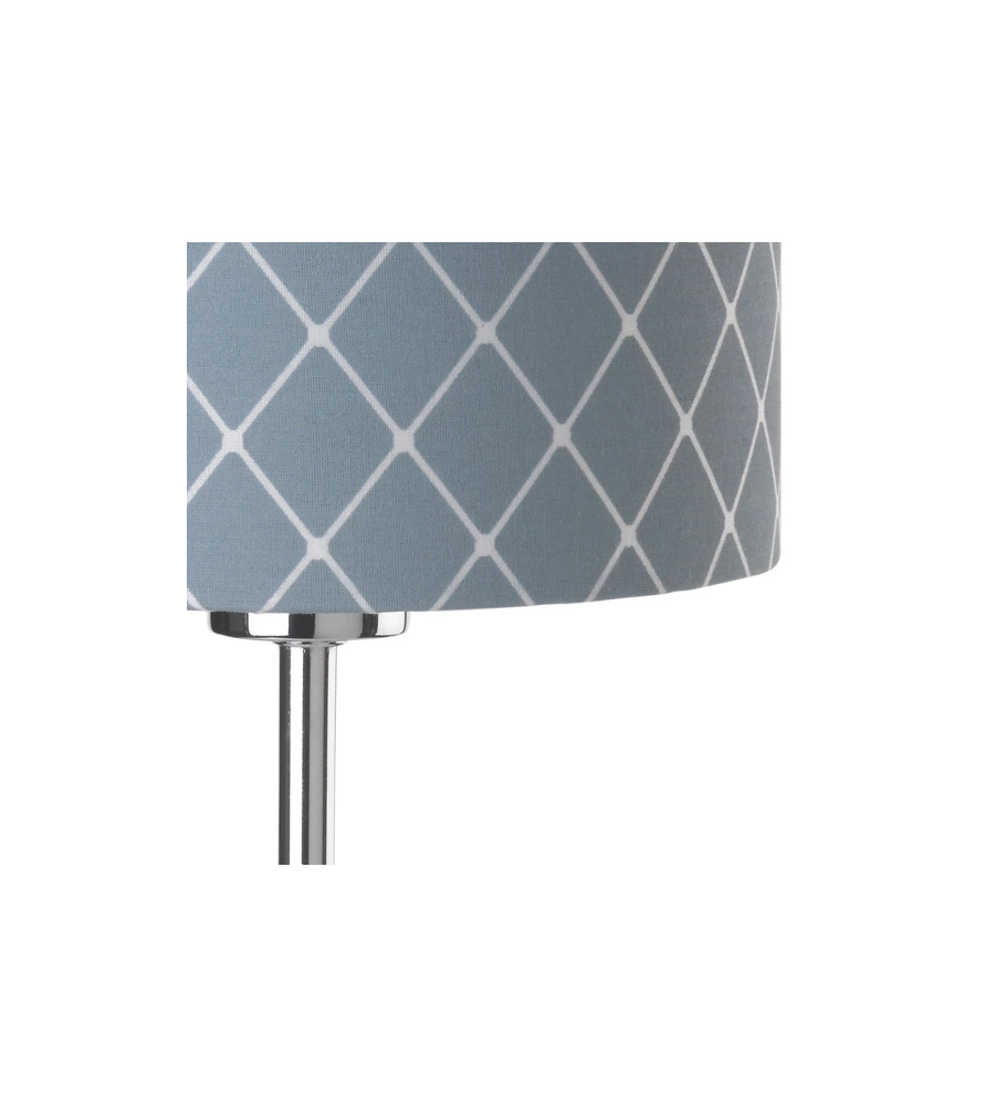 LAMPADA DA TAVOLO "NOAH" CON PARALUME AZZURRO, E14